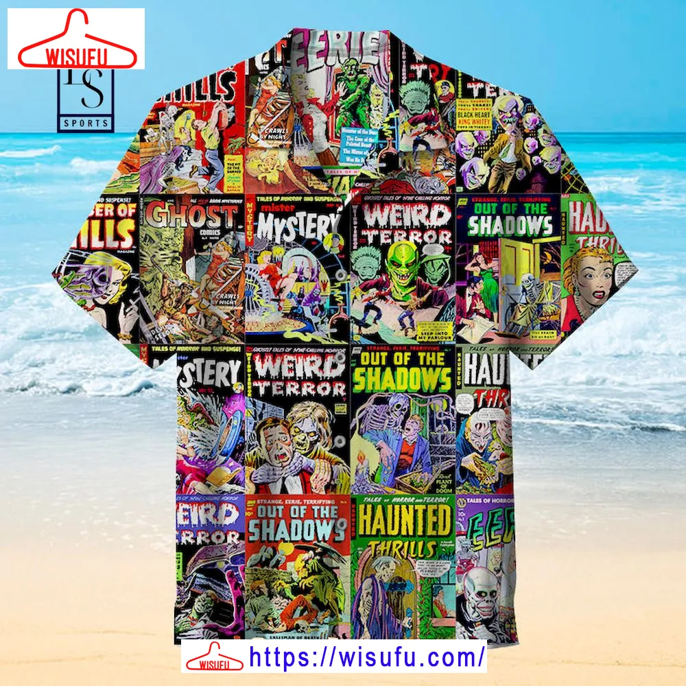 Vi-ntage Horror Comic Book Hawaiian Shirt, New Fashion Gifts