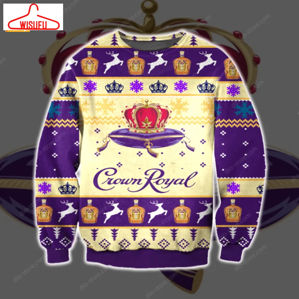 Vi-ntagethoroughbreds82444 - Crown Royal Ugly Christmas Sweater