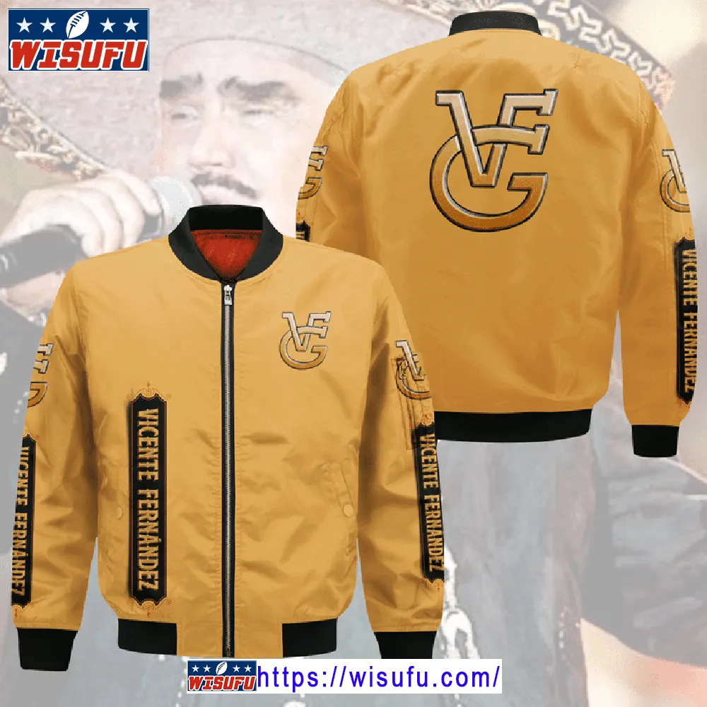 Vicente Fernandez Yellow Bomber Jacket