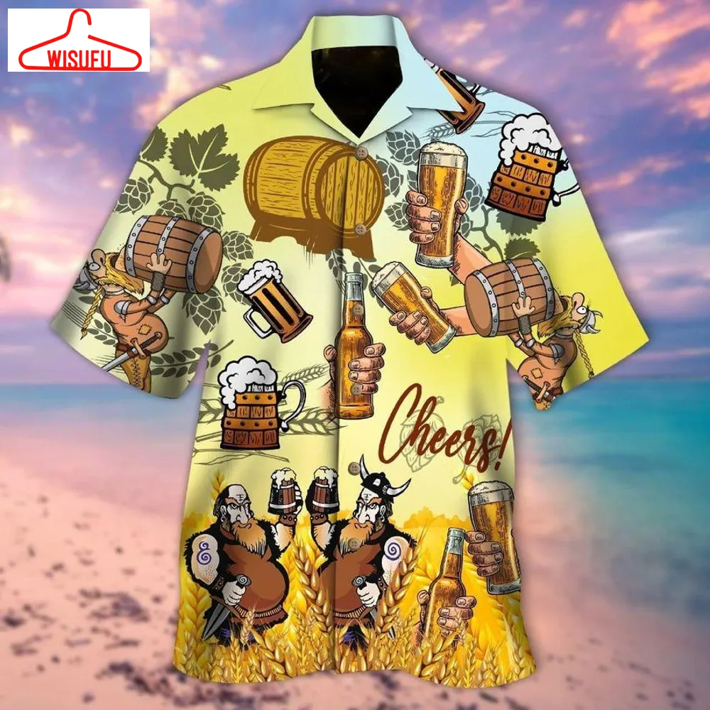 Viking Beer Cheer Hawaiian Shirt - For Men & Women - New Winter Fashion Shirt Gift For Family, New Fashion Gifts