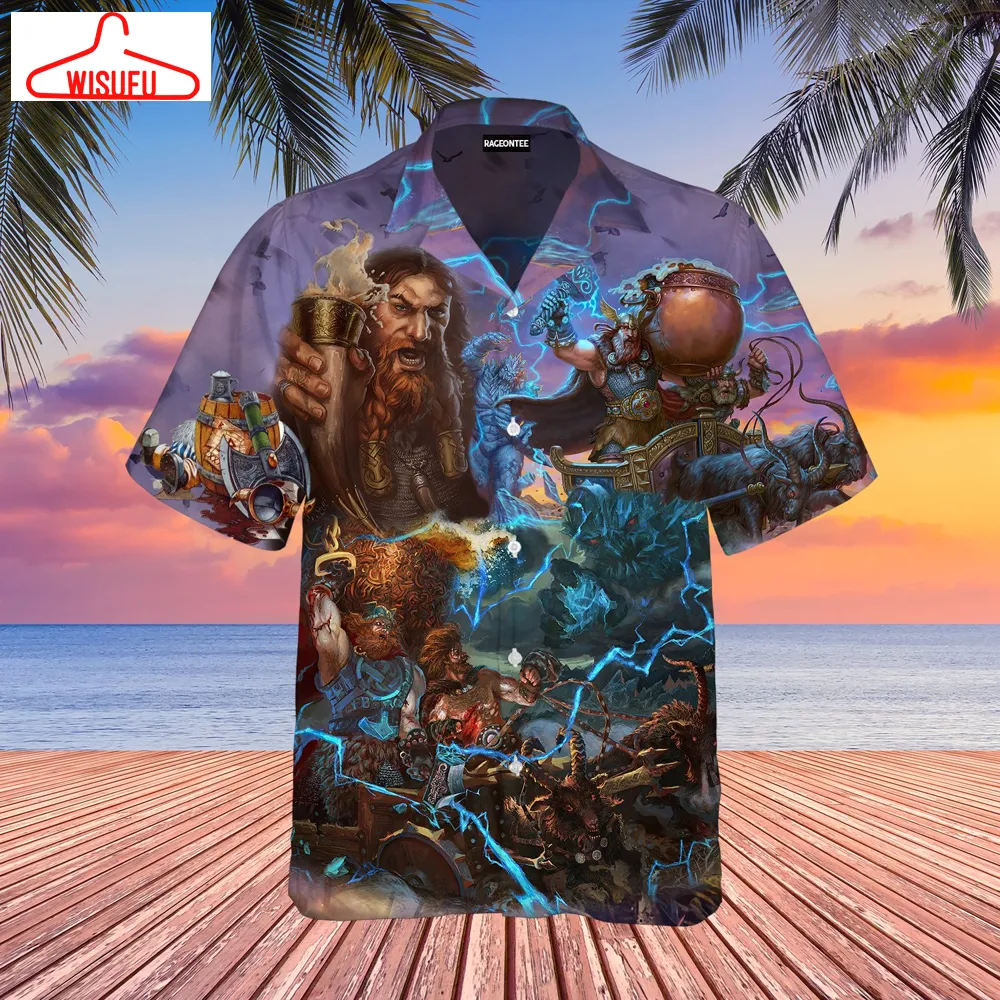 Viking Beer Hawaiian Shirt - For Men & Women - Adult - Wt1023, New Hawaiian Holiday Outfits, New Fashion Gifts