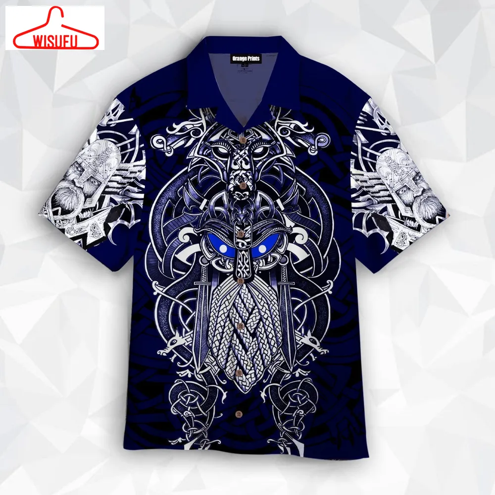 Viking Odin Tattoo Hawaiian Shirt - For Men & Women - New Winter Fashion Shirt Gift For Family, New Fashion Gifts