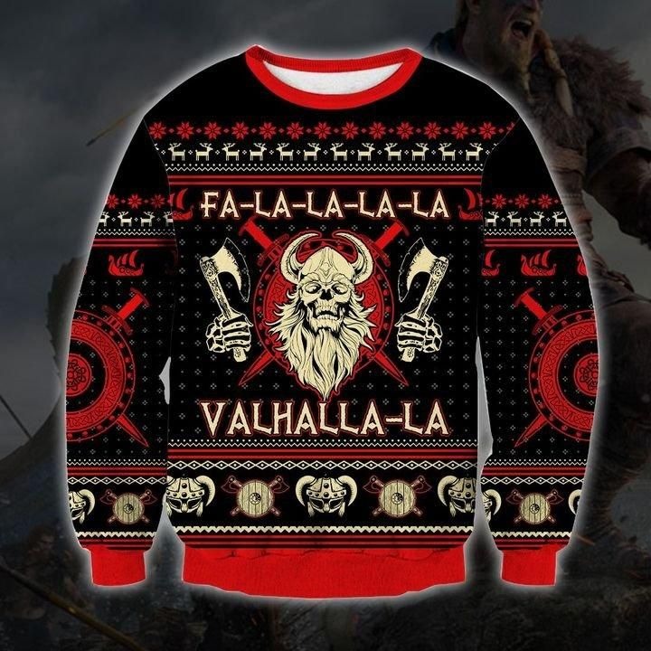 Viking Valhala Ugly Christmas Sweater