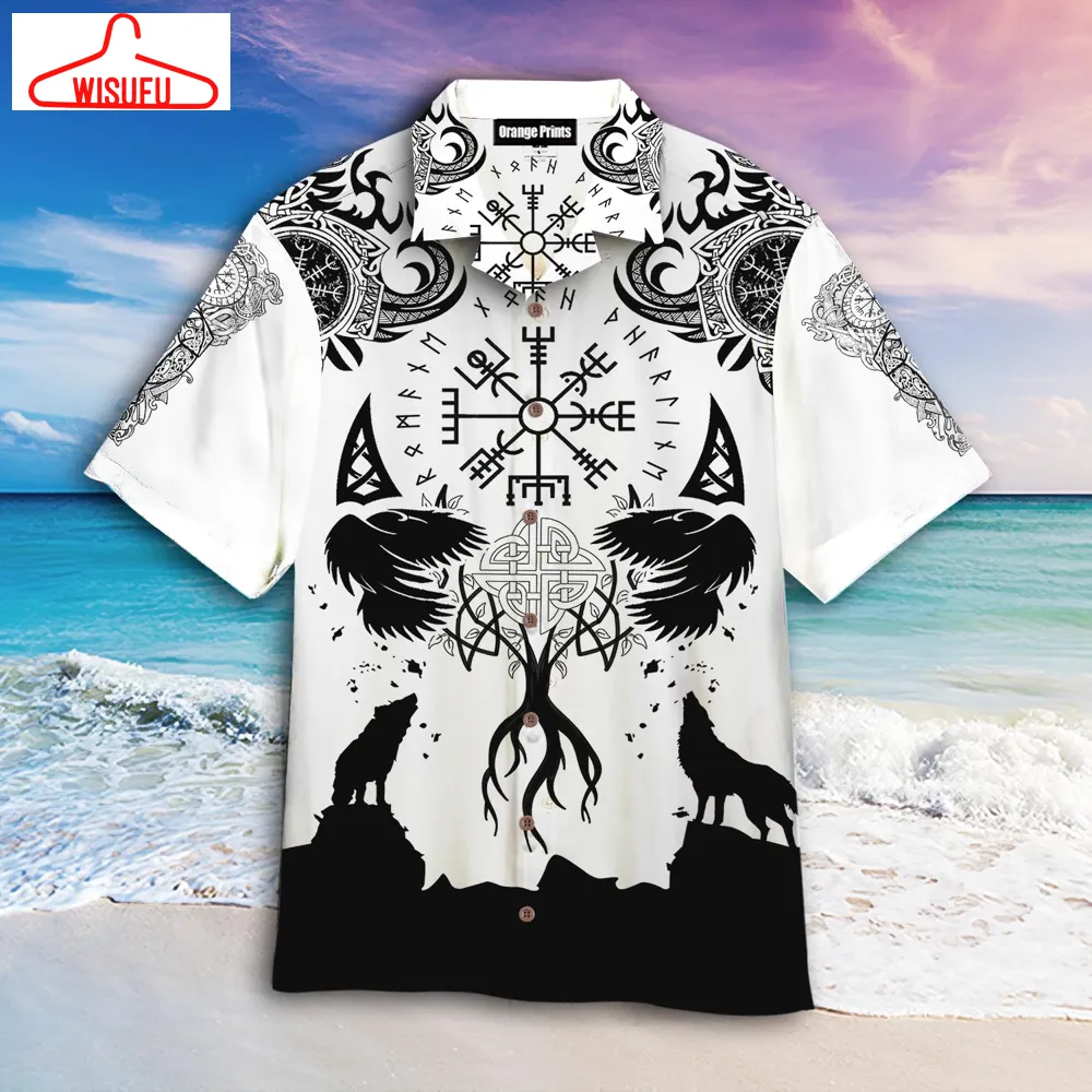 Viking Wolf Hawaiian Shirt - For Men & Women - New Winter Fashion Shirt Gift For Family, New Fashion Gifts