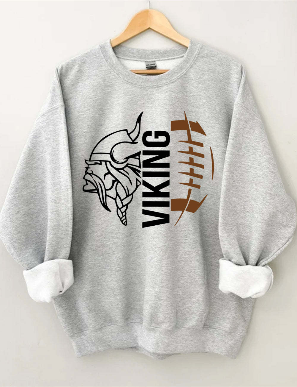 Vikings Football Style 1 Unisex Sweatshirt Sport Grey