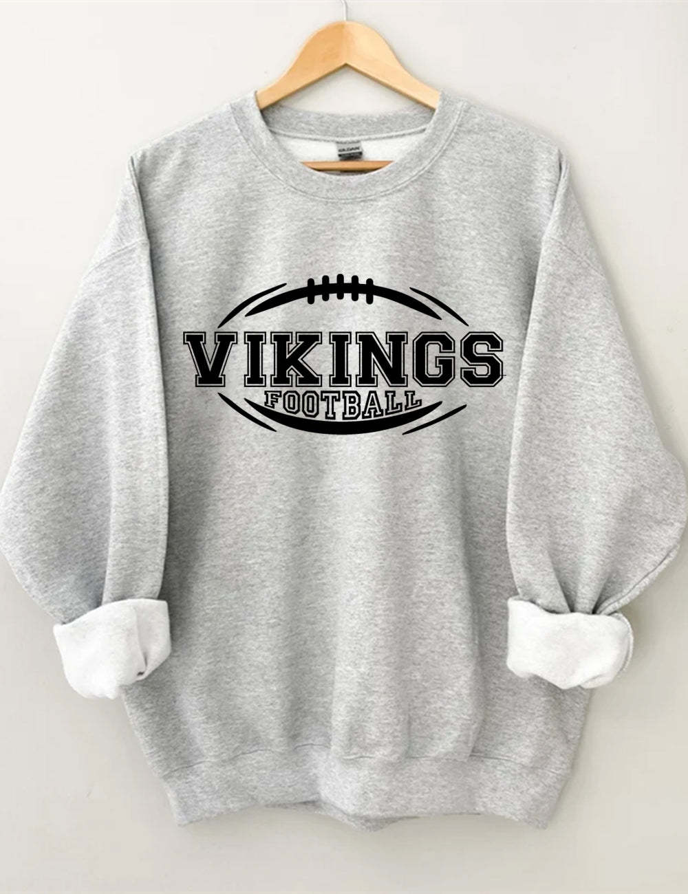 Vikings Football Style1 Unisex Sweatshirt Sport Grey