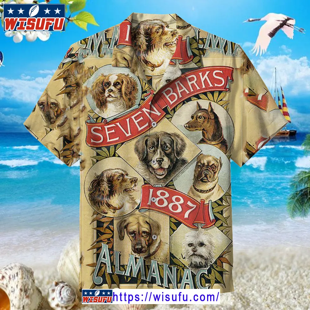 Vin-tage - Seven Barks Almanac 1887 -universal Hawaiian Shirt