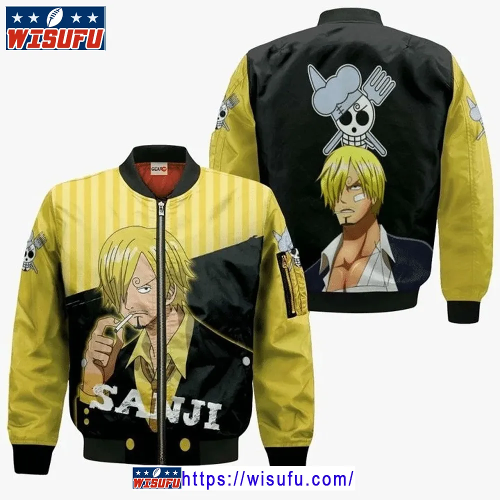 Vinsmoke Sanji One Piece Anime Manga Bomber Jacket