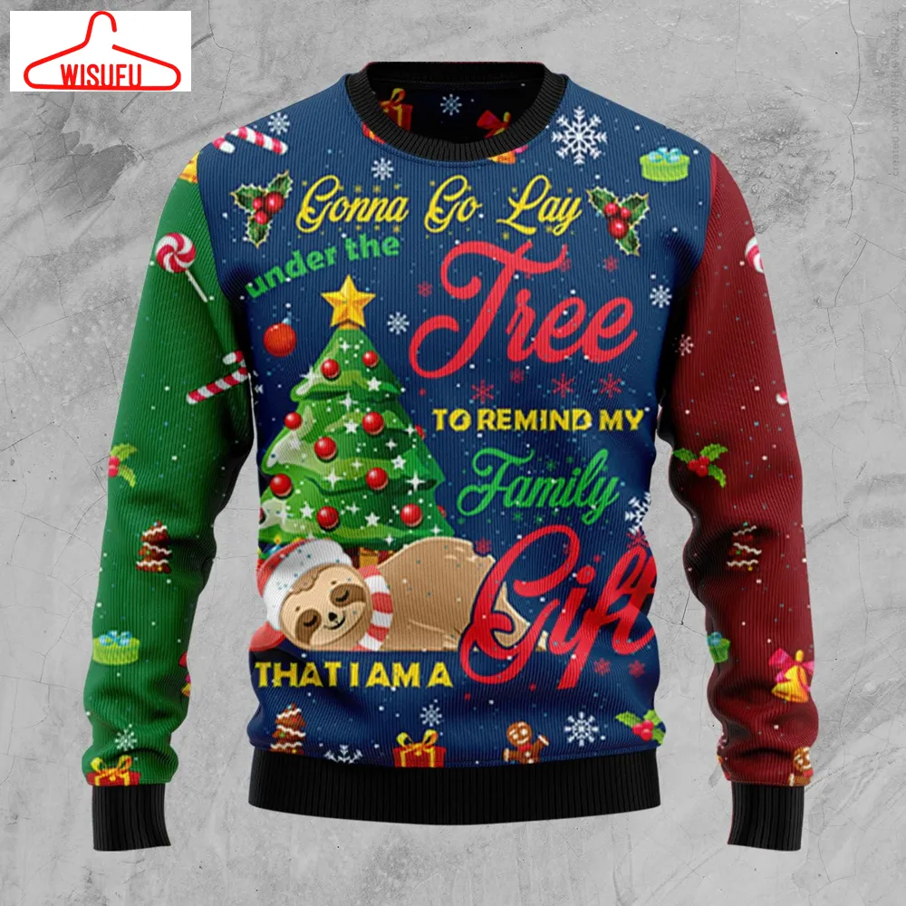 Vint-agethoroughbreds99455 - Sloth Gift Ugly Christmas Sweater, All Over Print New Winter Fashion 3d Sweater, Best Gift Ideas