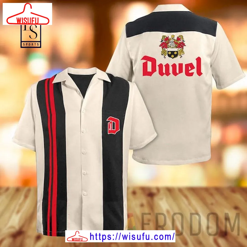 Vinta-ge Beige Duvel Beer Hawaii Shirt, New Fashion Gifts