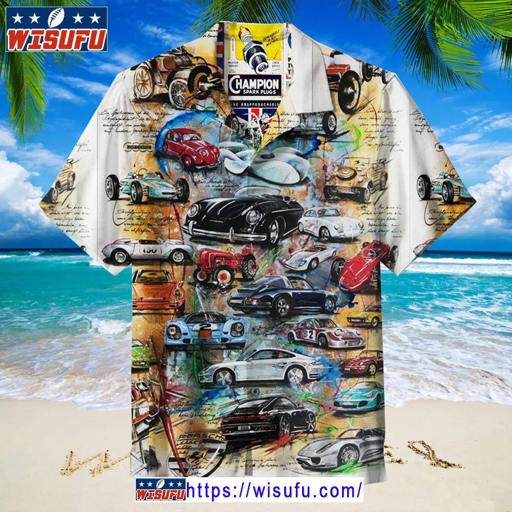 Vinta-ge Cars - Unisex Hawaiian Shirt Wisufu17179