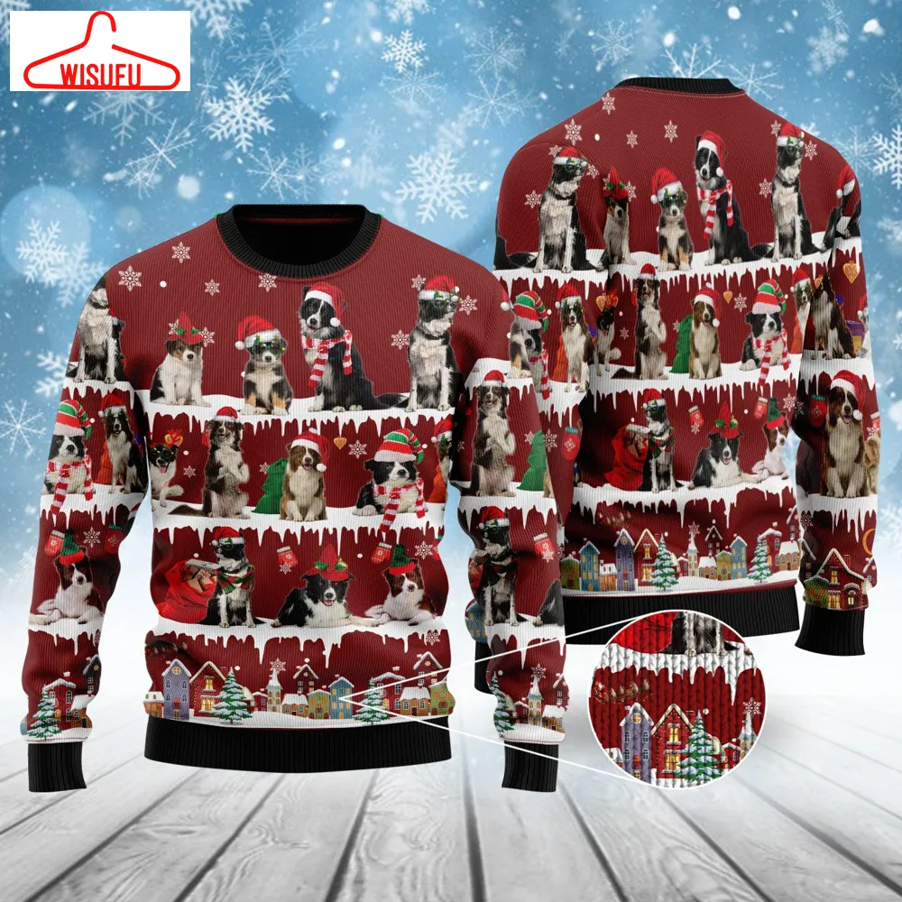 Vinta-gethoroughbreds85080 - Cute Dog Ugly Christmas Sweater - For Men & Women - New Winter Fashion Shirt Gift For Family