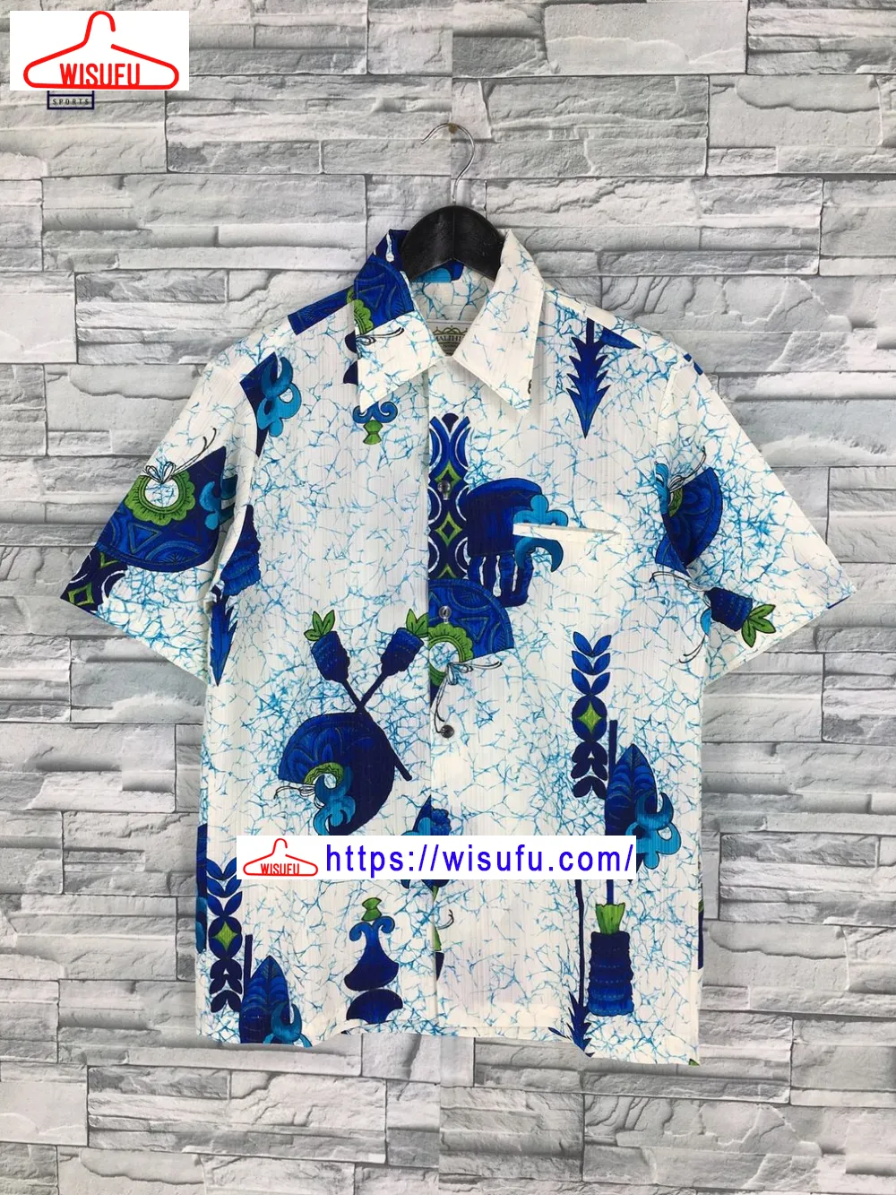 Vintag-e Abstract Tropical Hawaiian Shirt, New Fashion Gifts