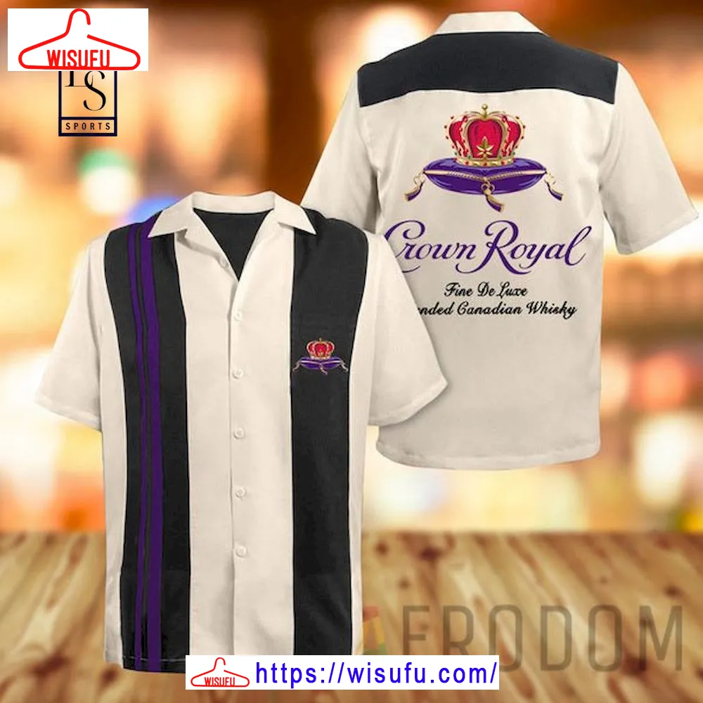 Vintag-e Beige Crown Royal Hawaii Shirt, New Fashion Gifts