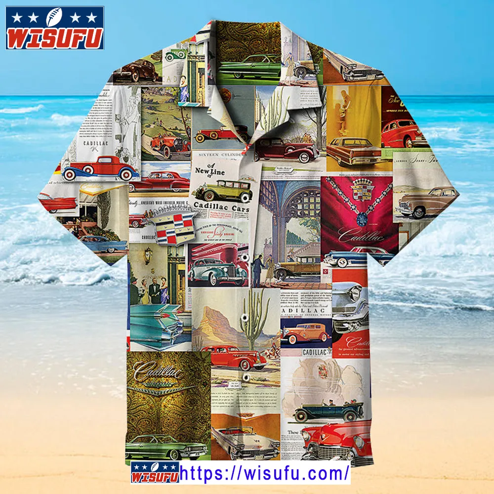 Vintag-e Car Ads, Cadillac-universal Hawaiian Shirt