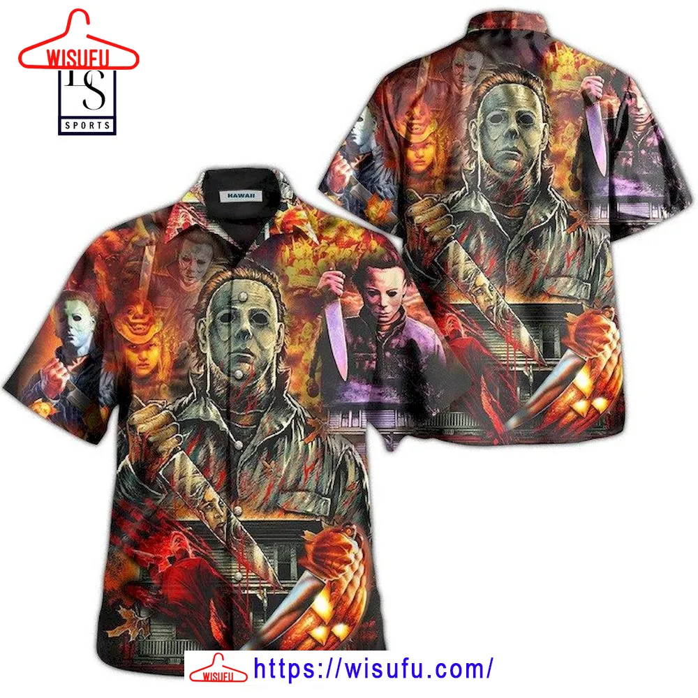 Vintag-e Michael Myers 3d Hawaiian Shirt, New Fashion Gifts