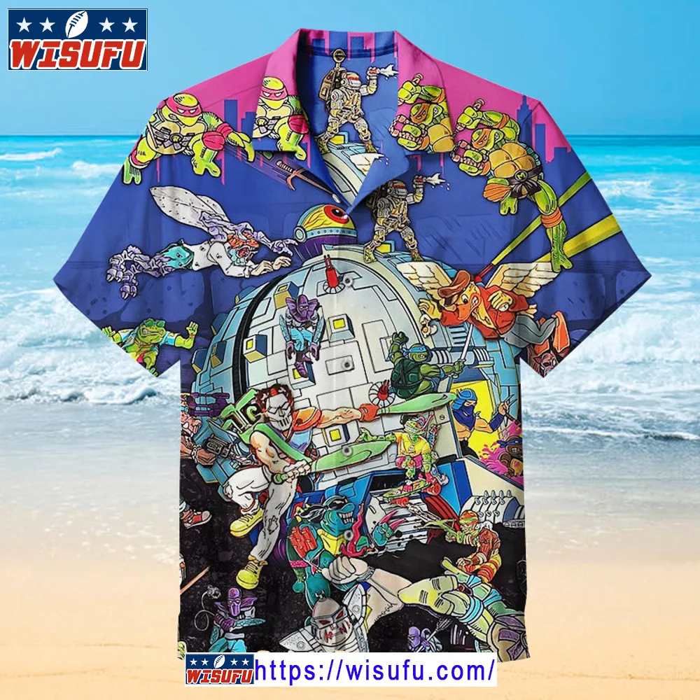 Vintag-e Ninja Turtles -universal Hawaiian Shirt