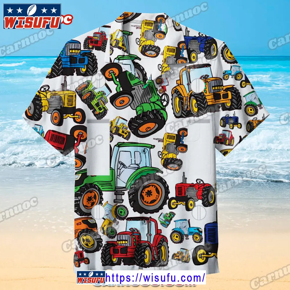 Vintag-e Tractor -unisex Hawaiian Shirt