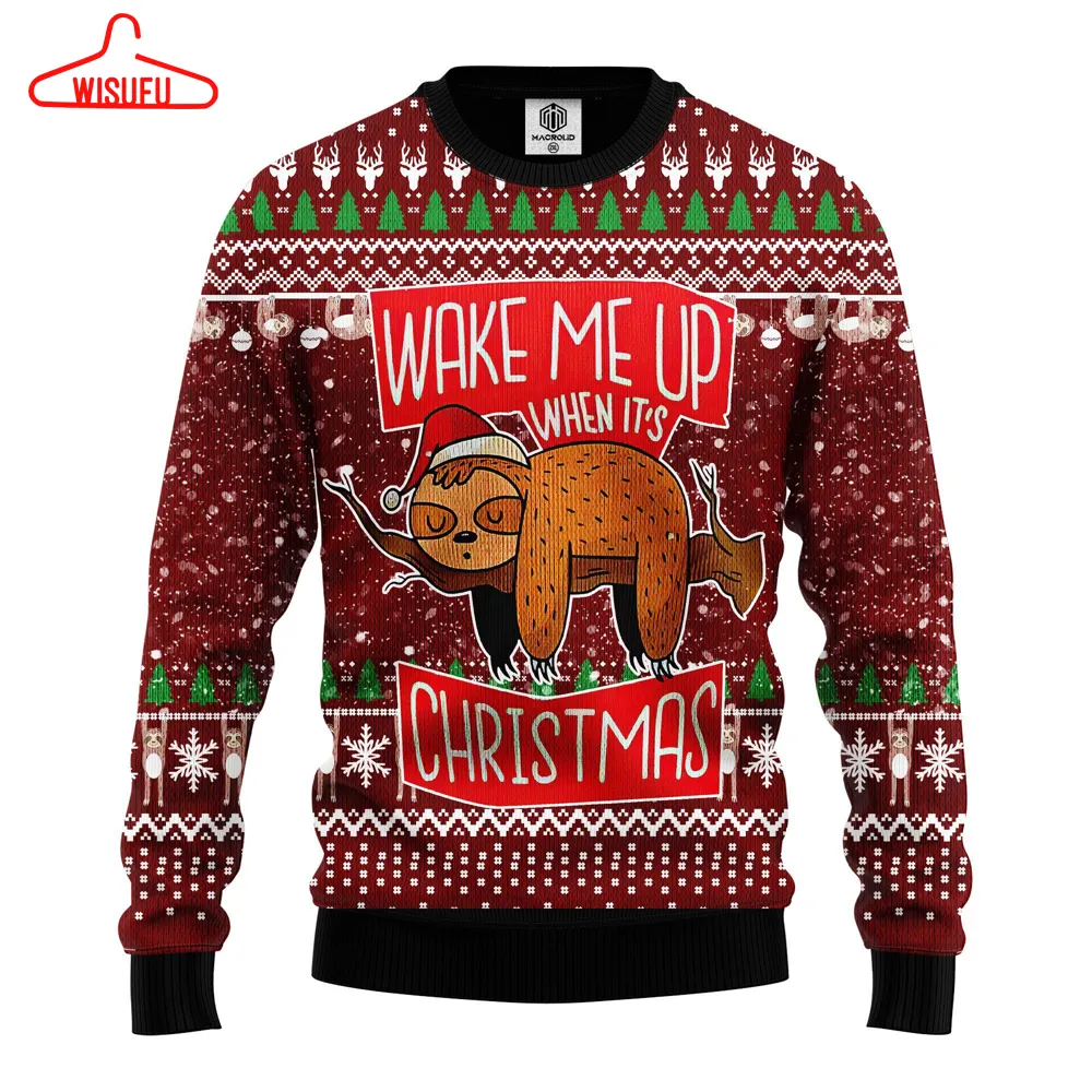 Vintag-ethoroughbreds42591 - Slothd Ugly Christmas Sweater, All Over Print New Winter Fashion 3d Sweater, Best Gift Ideas