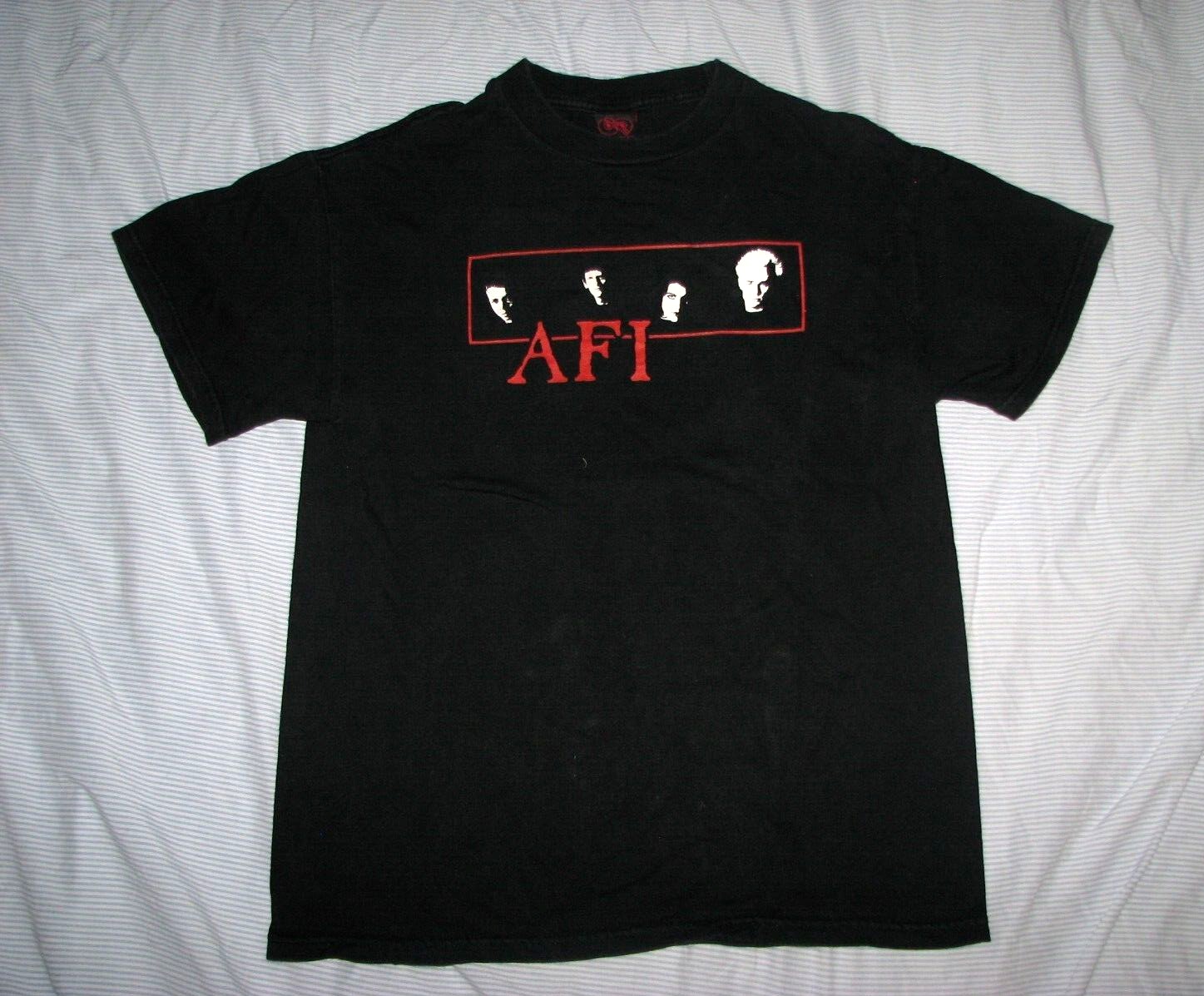 Vintage (M) Rare AFI T-Shirt (punk) CINDER BLOCK