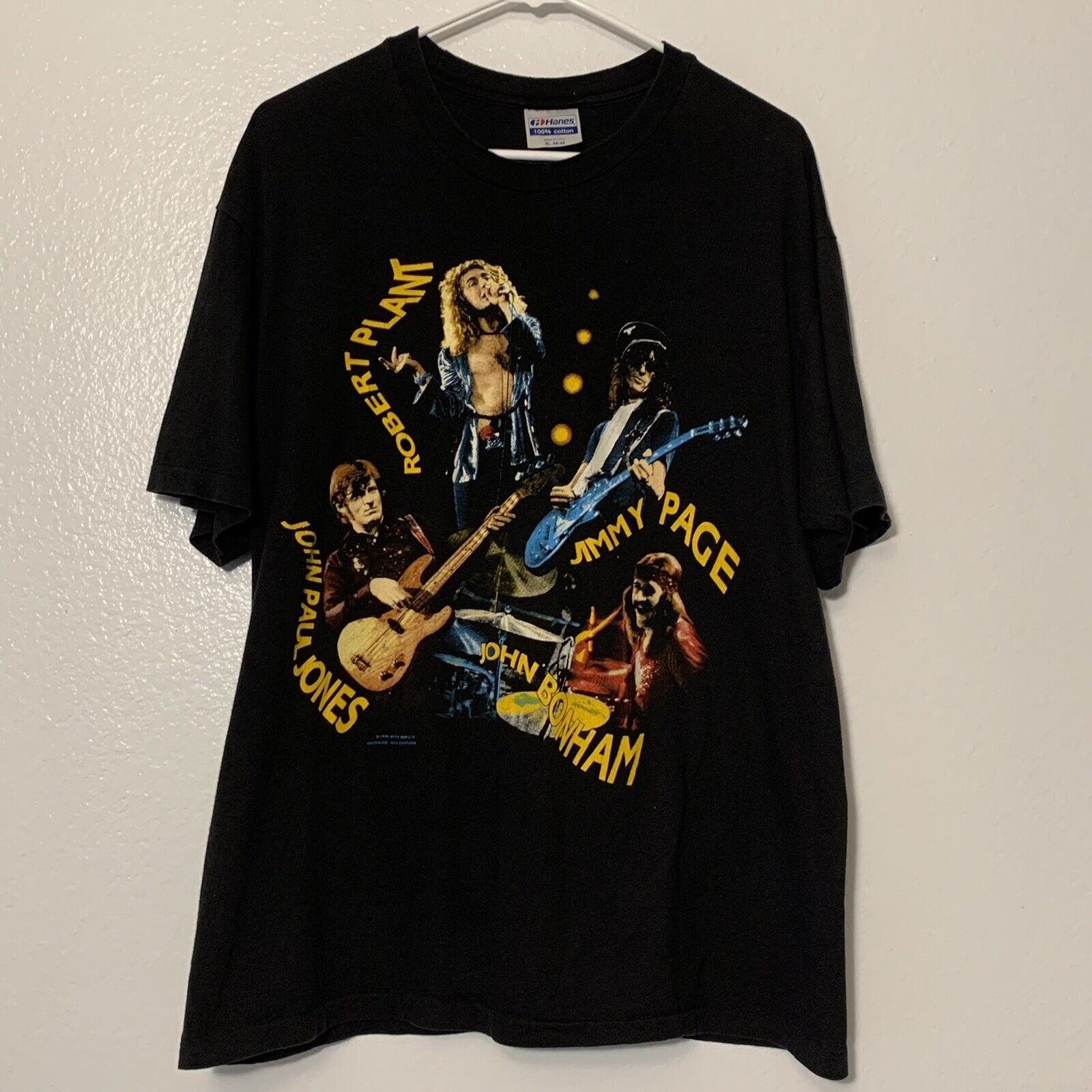 Vintage 1990 Led Zeppelin Live T Shirt Sided ZOSO Winterland Rock Express