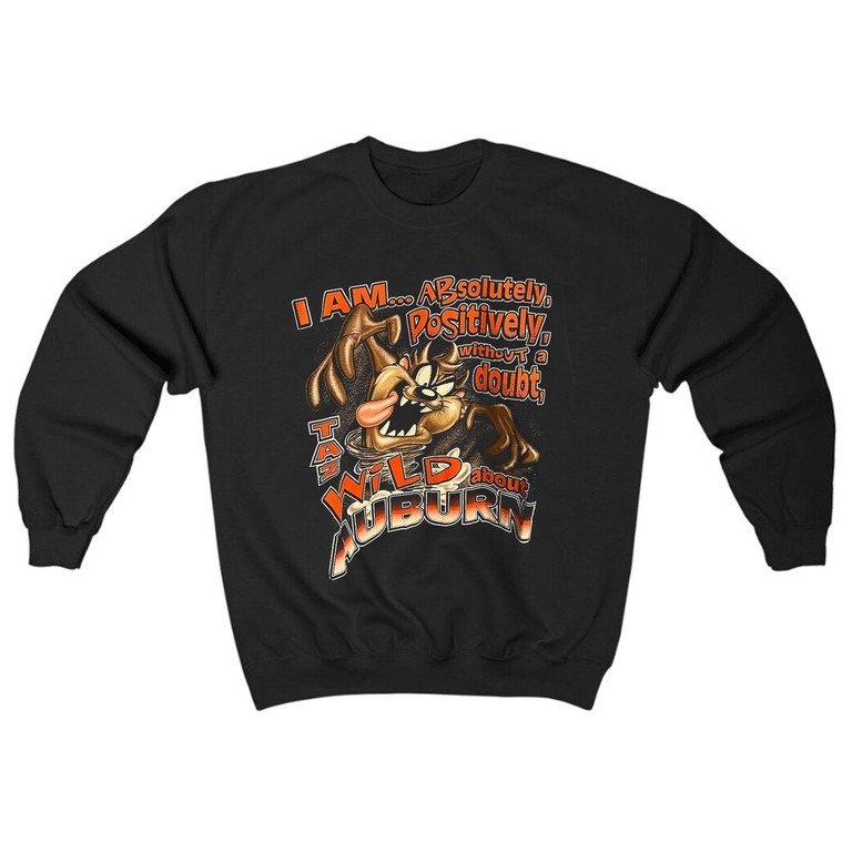 Vintage 90âs Looney Tunes Taz Auburn University College  Unisex Sweatshirt