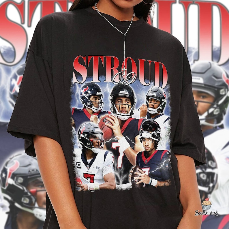 Vintage 90s Graphic Style CJ Stroud T-Shirt, CJ Stroud Vintage Shirt, American Football Gift For Women and Man Unisex T-Shirt