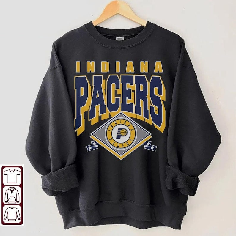 Vintage 90s Indiana Pacers Basketball Shirt, Retro Style Shirt Crewneck, fan gift, Indiana Pacers shirt