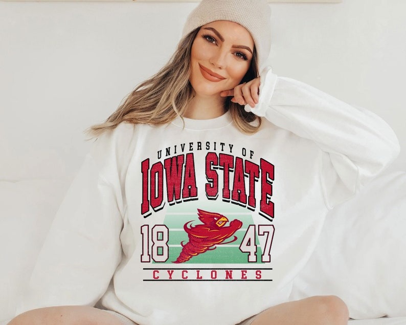 Vintage 90s NCAA University Of Iowa State  Sweatshirt