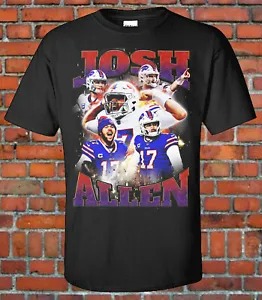 Vintage 90s Style Bootleg Josh Allen Buffalo Bills Tee Rap T-Shirt, Rapper Shirt