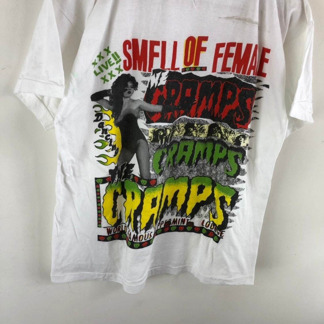 Vintage 90s THE CRAMPS Smell of Female Album Tour Tee