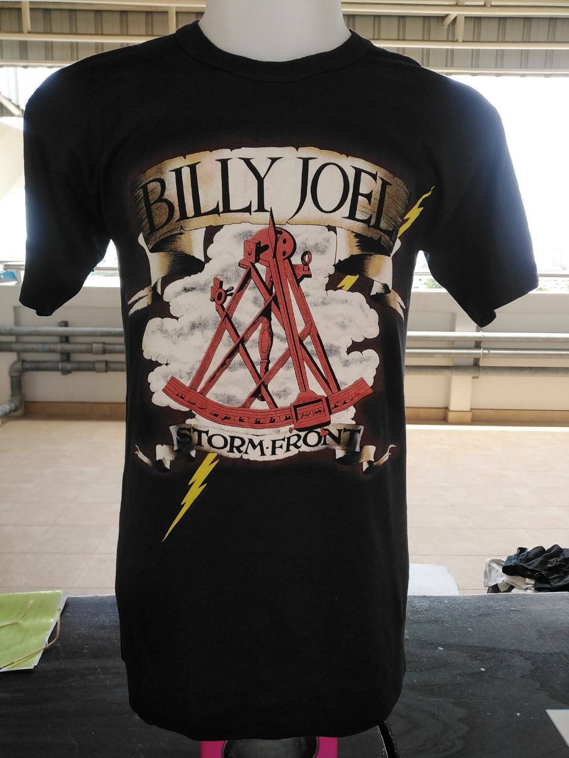 Vintage Billy Joel 'Stormfront'â tshirt 1990 Tee Swing label Size L Excellent