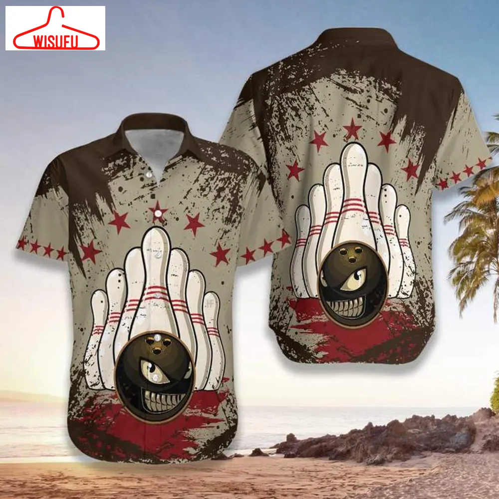 Vintage Bowling Ball Hawaiian Shirt - For Men & Women - Shirt Gift For Friends, Gift For Family, New Fashion Gifts