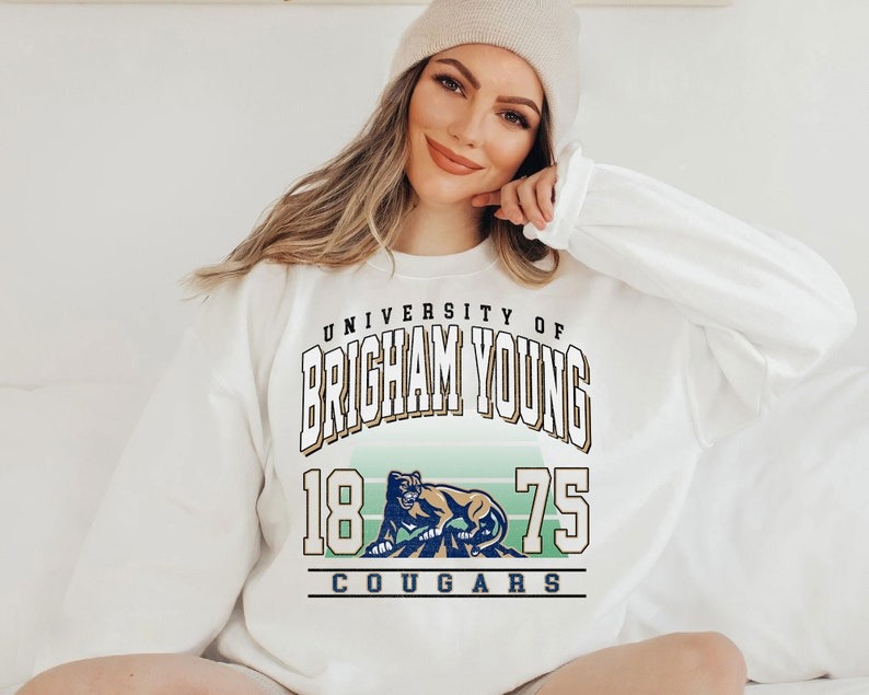 Vintage Brigham Young Football EST 1875 SweatShirt