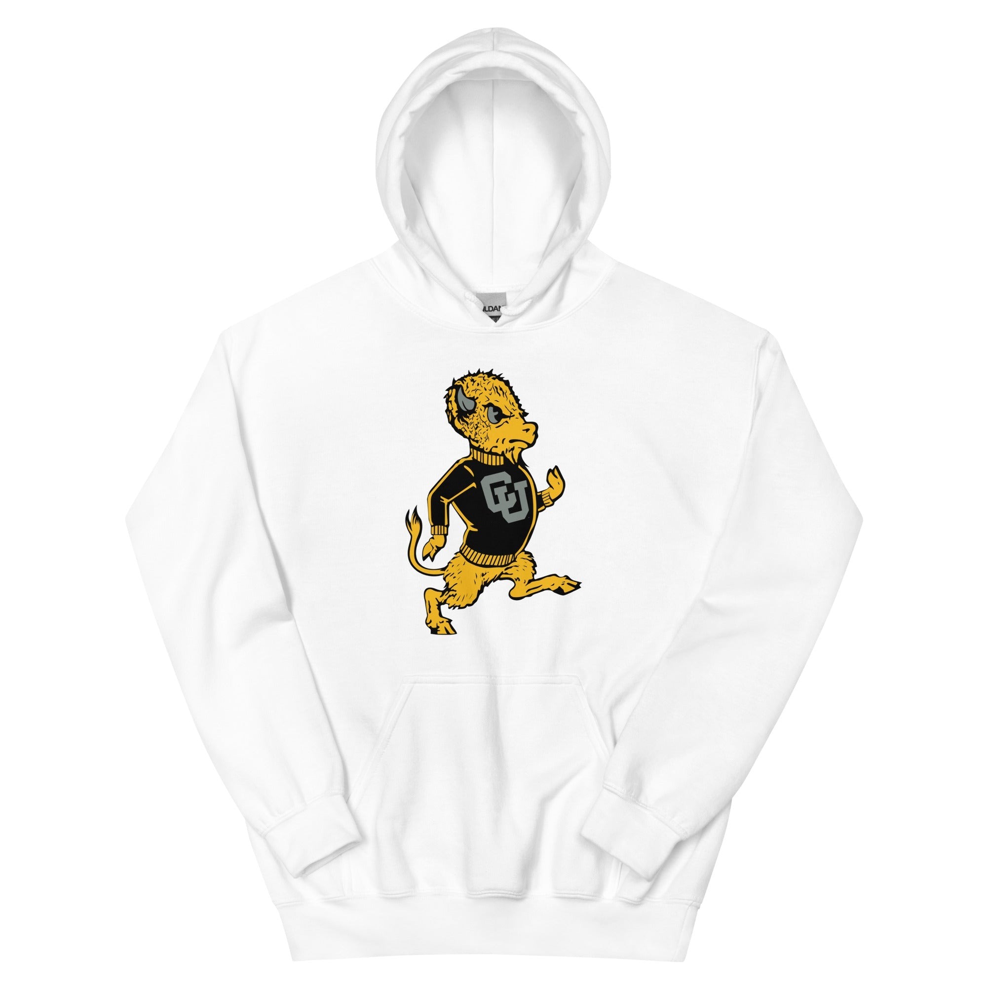 Vintage CU Boulder Mascot Artwork Crewneck Unisex Hoodie