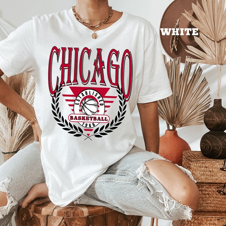 Vintage Chicago Basketball Shirt, Retro Chicago Basketball Unisex TShirt