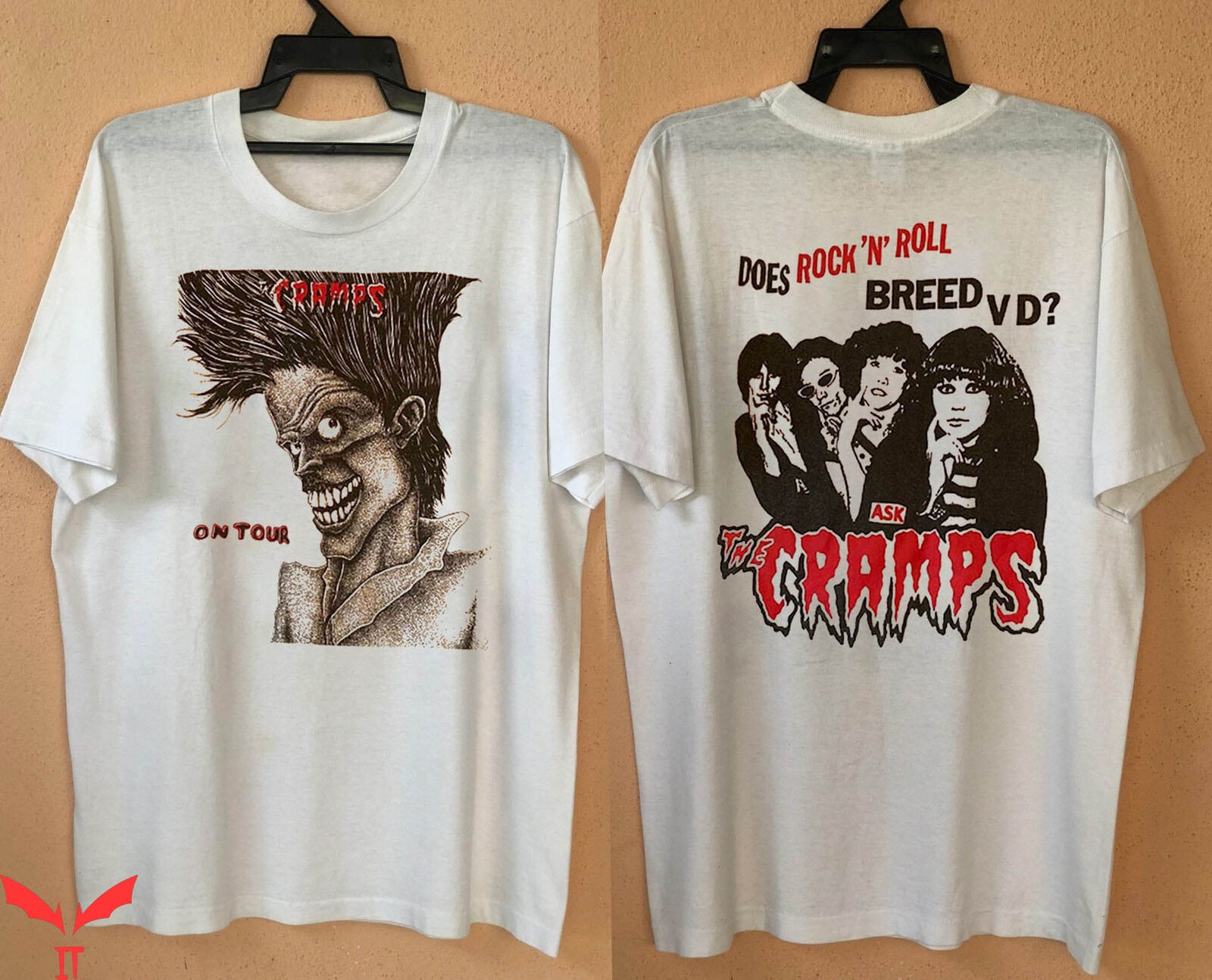 Vintage Cramps T-Shirt The Cramps Does Rock N Roll Breed Shirt