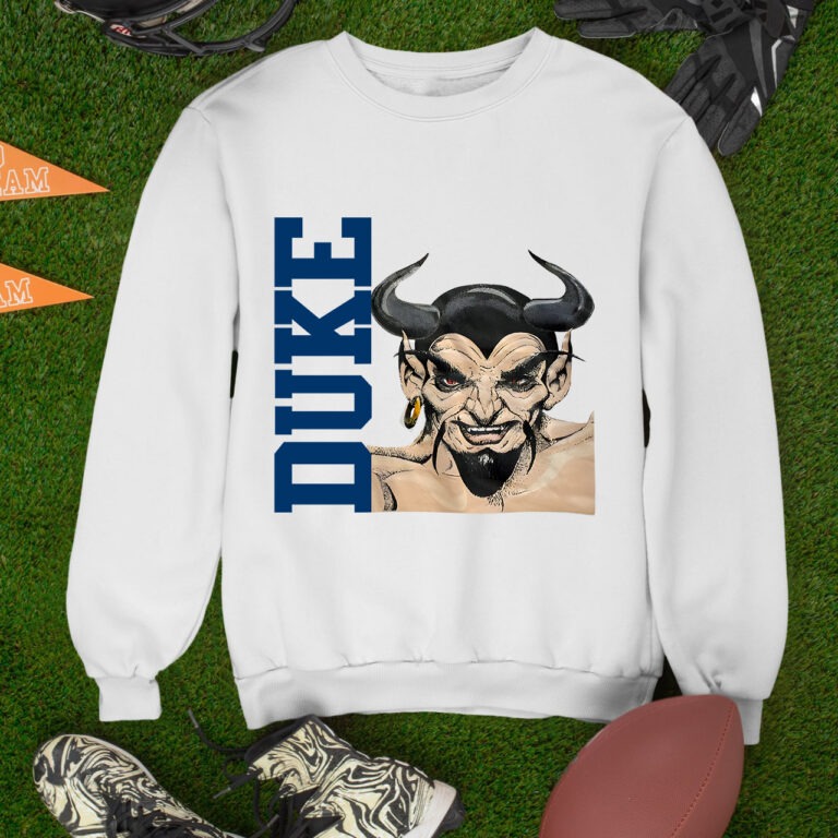 Vintage Duke Blue Devils  Unisex Sweatshirt Mascot Logo Crewneck University 90s