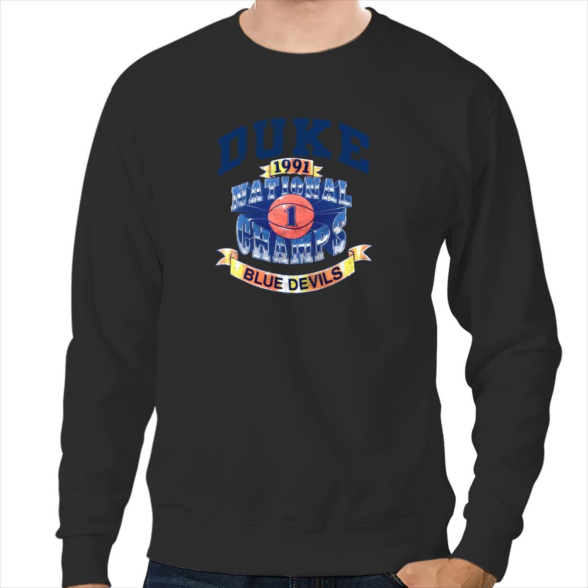 Vintage Faded Duke University Basketball 1991 National Champions Unisex Sweatshirt