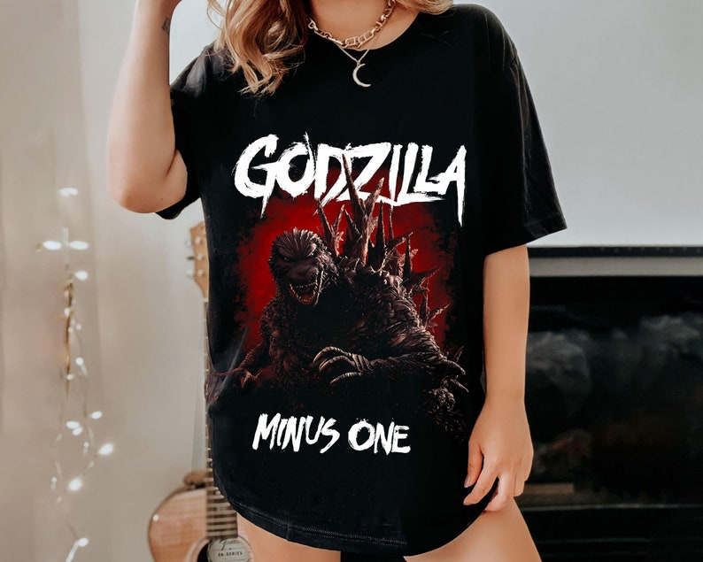 Vintage Godzilla King Of The Monsters Movie Shirt , Godzilla Minus One Movie 2023 Unisex Black