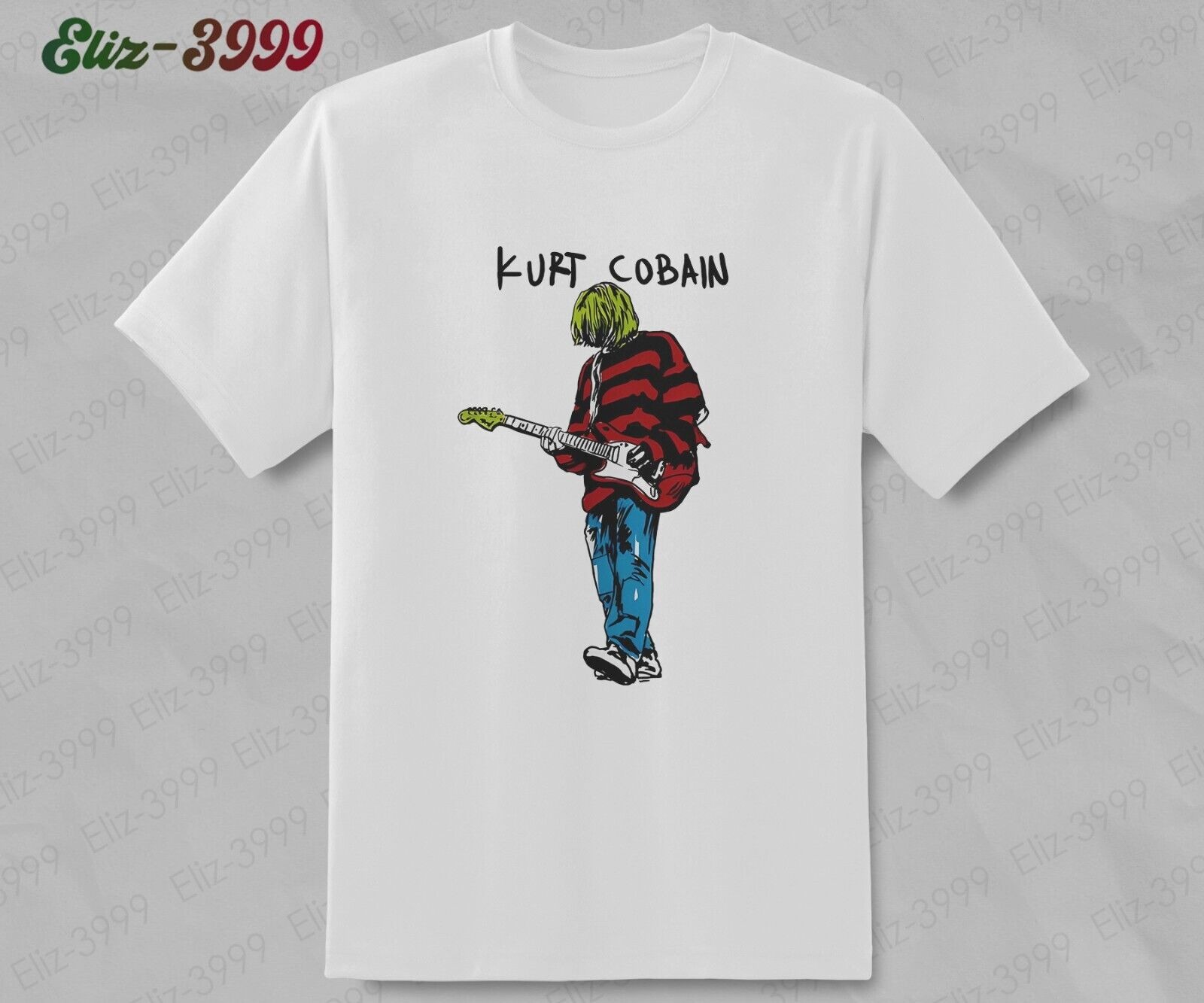 Vintage Kurt Cobain T-Shirt Nirvana Smells Like Teen Spirit Nevermind Aneurysm