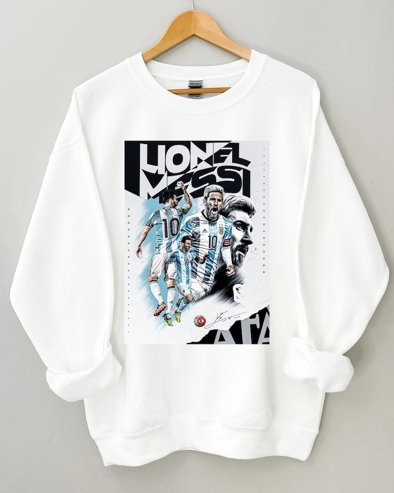 Vintage L I O N E L M E S S I Champion Unisex Sweatshirt