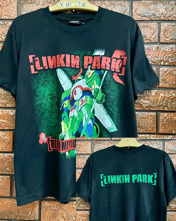 Vintage Linkin Park Reanimation T Shirt Manga Graphic Double Sides