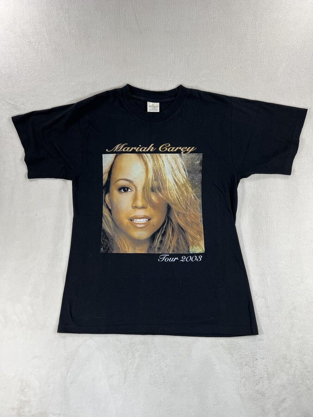 Vintage Mariah Carey 2003 Charmbracelet Tour T-Shirt Mens Black Size Medium