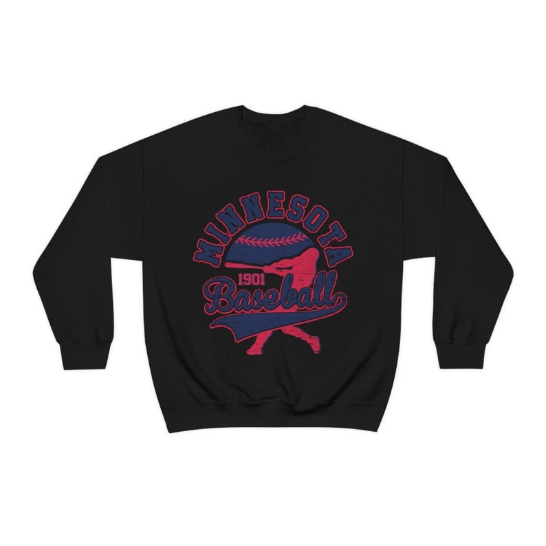 Vintage Minnesota Baseball Crewneck Retro Sweater Throwback Sweatshirt Unisex