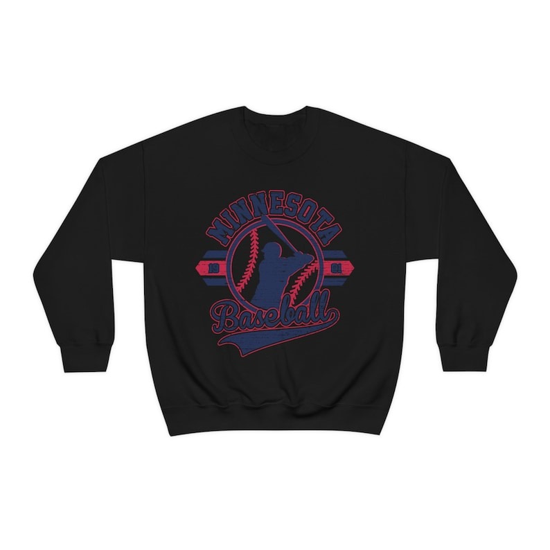 Vintage Minnesota Baseball Crewneck Retro Sweater Unisex