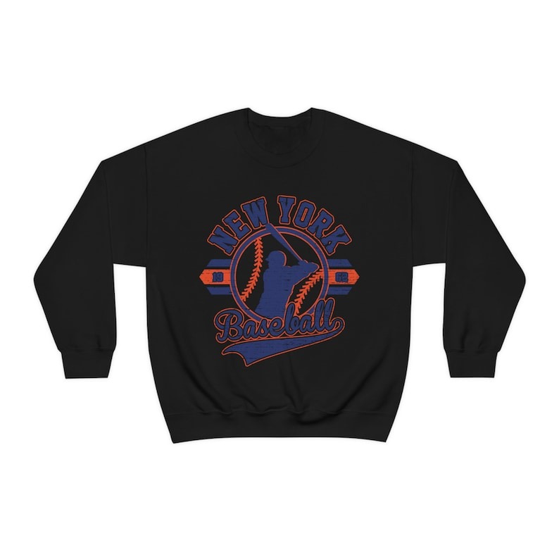 Vintage NY Baseball Sweater Retro New York Crewneck Unisex 1