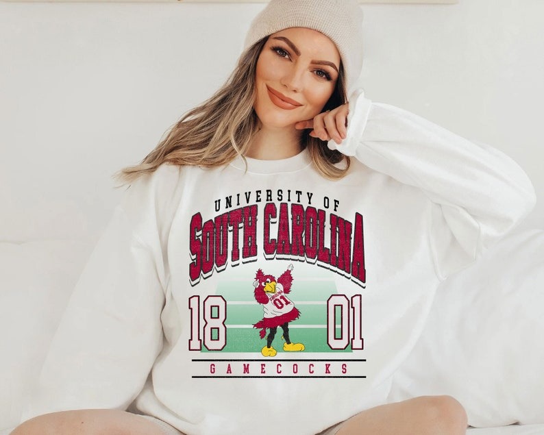 Vintage Ncaa South Carolina Football EST 1801 SweatShirt