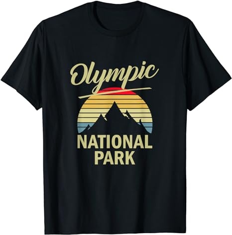 Vintage Olympic National Park Mountain T-Shirt