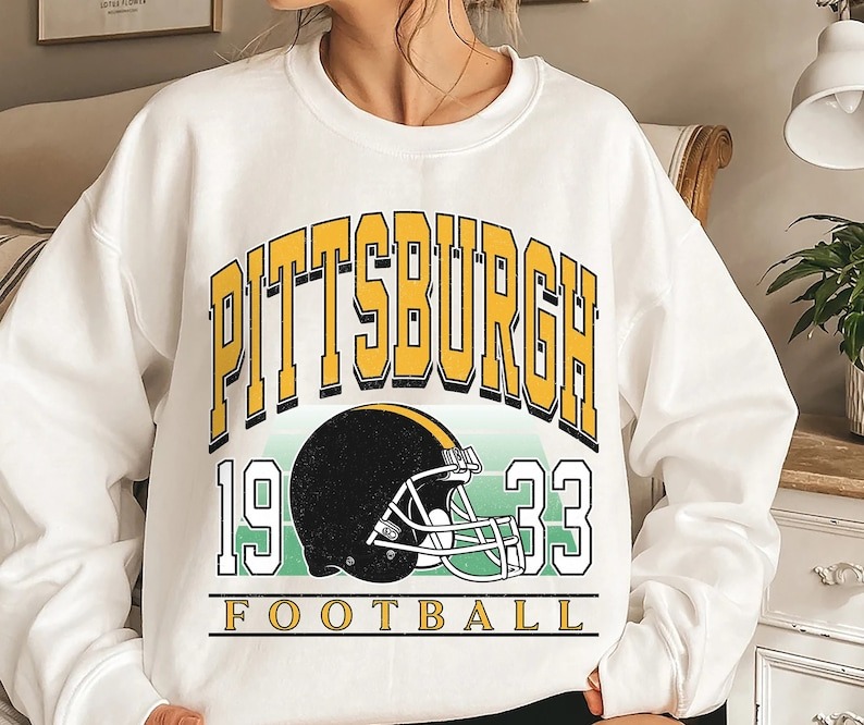 Vintage Pittsburgh Football Sweatshirt, Classic Style Pittsburgh Football Unisex Sweatshirt